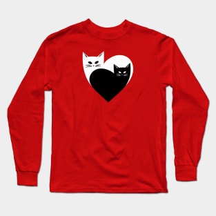 Kitty Love Heart Long Sleeve T-Shirt